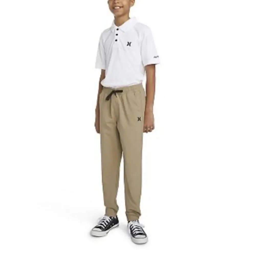 Brand new with Tags Boys Hurley H2O-Dri‎ twill joggers Size 7/8 Khaki